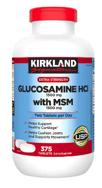 SUPLEMENTO KIRKLAND GLUCOSAMINA CON MSM 375 TABLETAS - 1