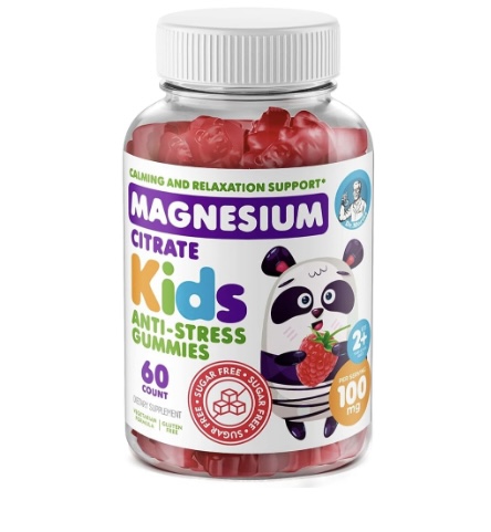 GOMITAS DE MAGNESIO PARA NIÑOS, SIN AZÚCAR, SUPLEMENTO DE GOMITAS DE MAGNESIO CALMANTES PARA NIÑOS - 1