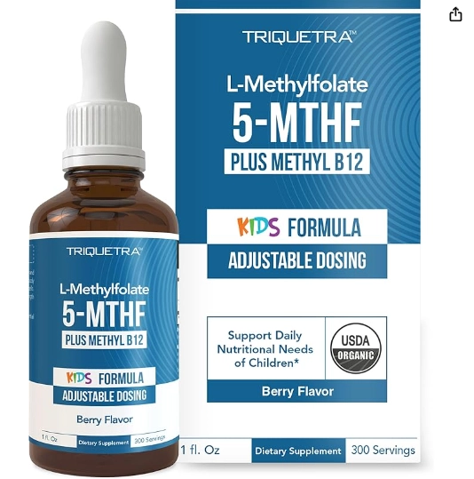 L-METILFOLATO 5-MTHF KIDS + B12 METILADA LÍQUIDO APOYO CEREBRAL Y CONCENTRACIÓN - 1