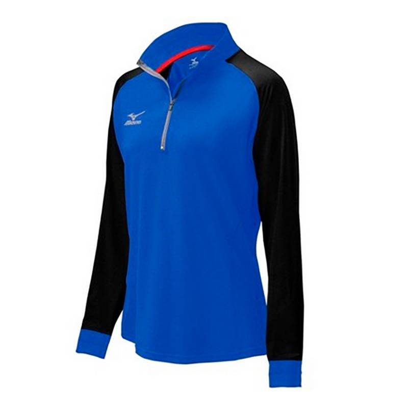 CASACA MUJER MIZUNO AZULINO 440574-5290 DEPORTIVO ELITE9 PRIME 12 ZIP JKT - 1