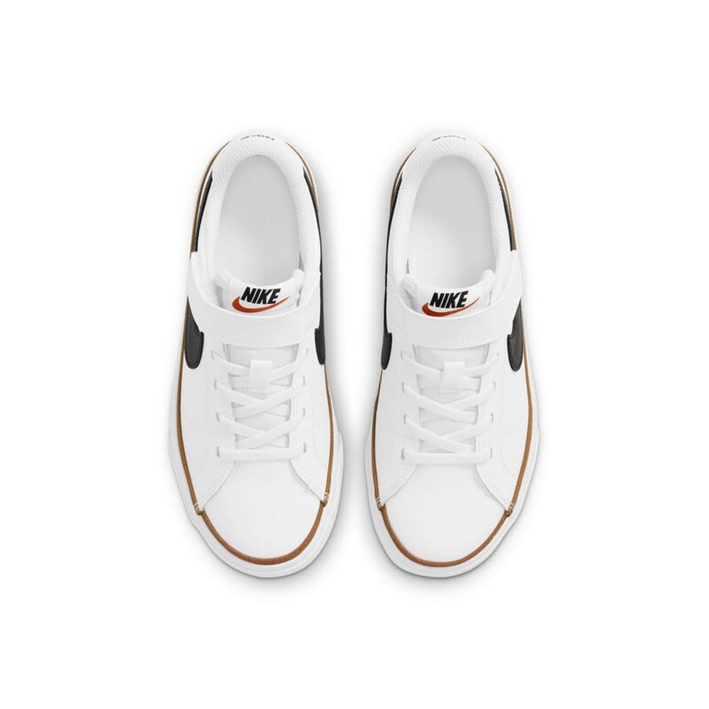 ZAPATILLAS NIÑO NIKE BLANCO COURT LEGACY DA5381-102 CUERO - 4