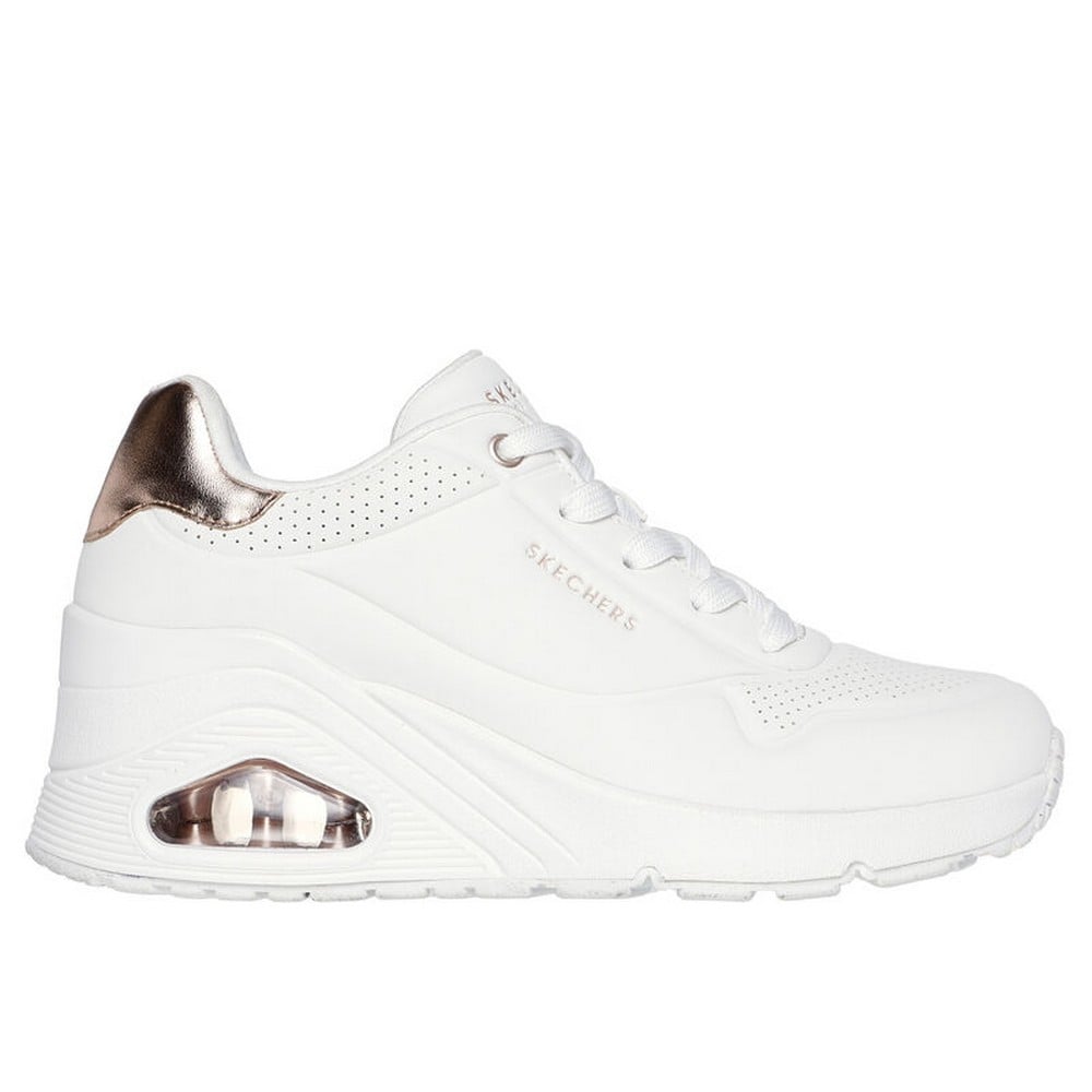ZAPATILLAS MUJER SKECHERS BLANCO UNO WEDGE 177520-WHT CUERO - 1