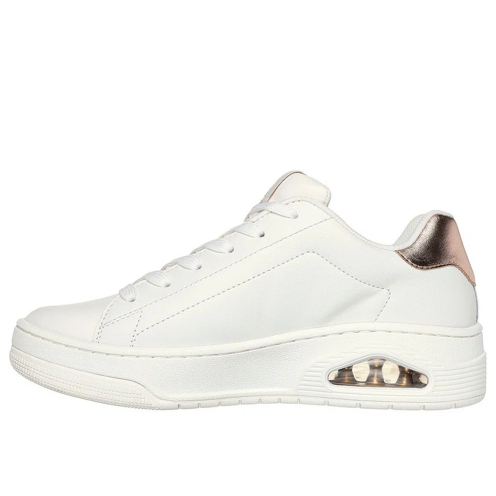 ZAPATILLAS MUJER SKECHERS BLANCO UNO COURT 177700-WHT CUERO - 3