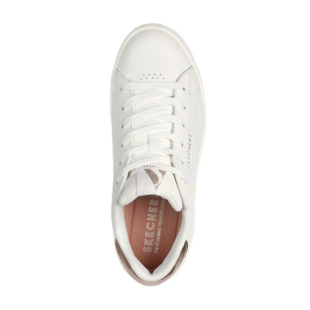 ZAPATILLAS MUJER SKECHERS BLANCO UNO COURT 177700-WHT CUERO - 4