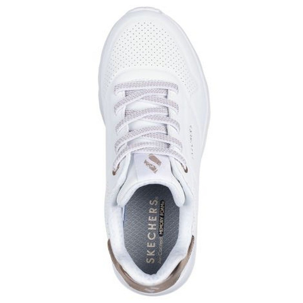ZAPATILLA SKECHERS UNO LITE 310384L-WHT MUJER - 4