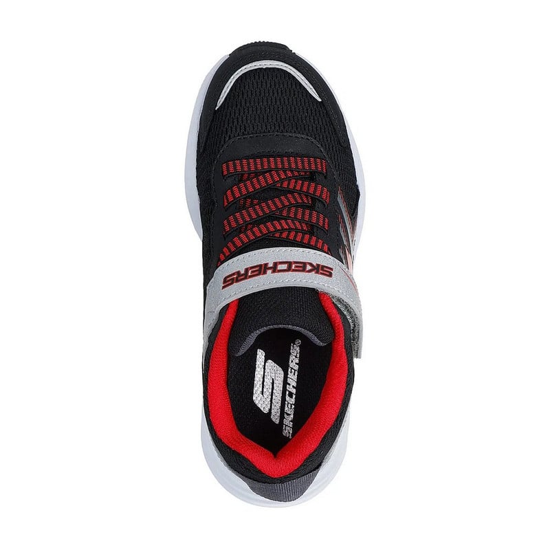 ZAPATILLAS SKECHERS MICROSPEC TREAD 404115L-BKSR NIÑOS - 4