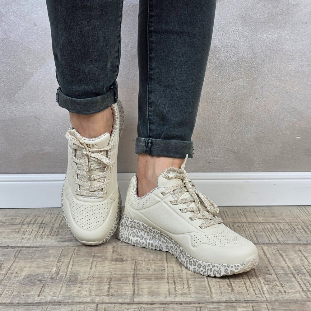 ZAPATILLAS SKECHERS UNO LITE 177293-OFWT MUJER - 5