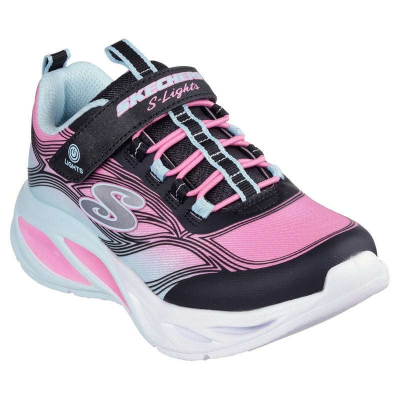 ZAPATILLAS SKECHERS S-LIGHTS 303712L-BKMT NIÑAS - 1