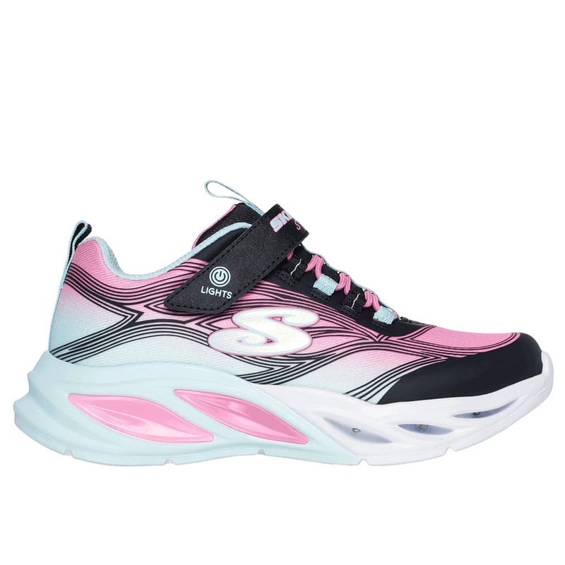 ZAPATILLAS SKECHERS S-LIGHTS 303712L-BKMT NIÑAS - 2