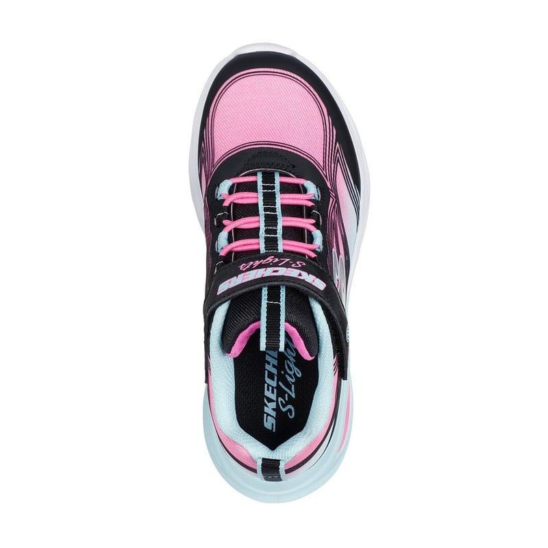 ZAPATILLAS SKECHERS S-LIGHTS 303712L-BKMT NIÑAS - 4