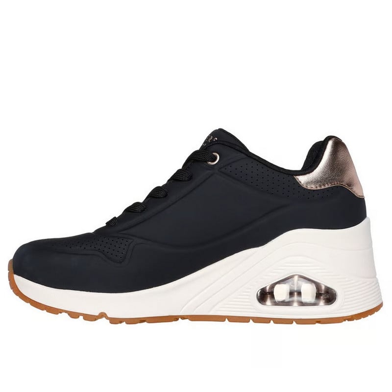 ZAPATILLAS SKECHERS UNO WEDGE - ESCALERAS HI 177520-BLK MUJER - 2