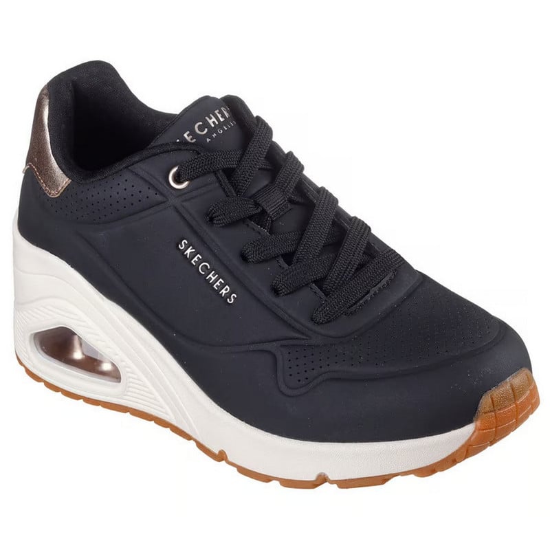 ZAPATILLAS SKECHERS UNO WEDGE - ESCALERAS HI 177520-BLK MUJER - 3