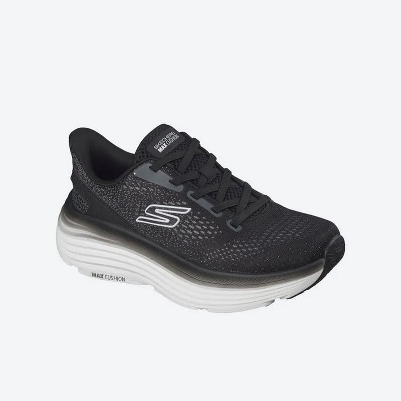 ZAPATILLAS SKECHERS MAX CUSHIONING 129479-BKW MUJER - 3
