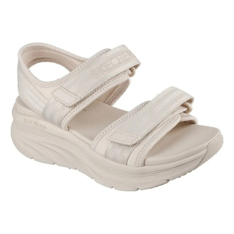 SANDALIAS SKECHERS D LUX WALKER 119823-NAT MUJER - 3