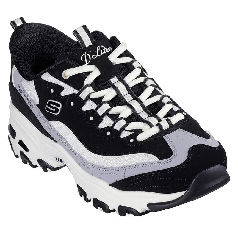 ZAPATILLAS SKECHERS SPORT D'LITES 150537-BKNT MUJER - 3