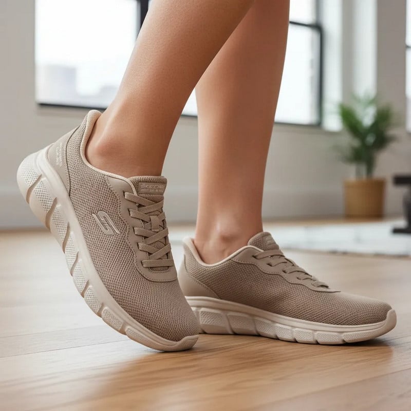 ZAPATILLAS SKECHERS BOBS SPORT B FLEX 117324-TPE MUJER - 4