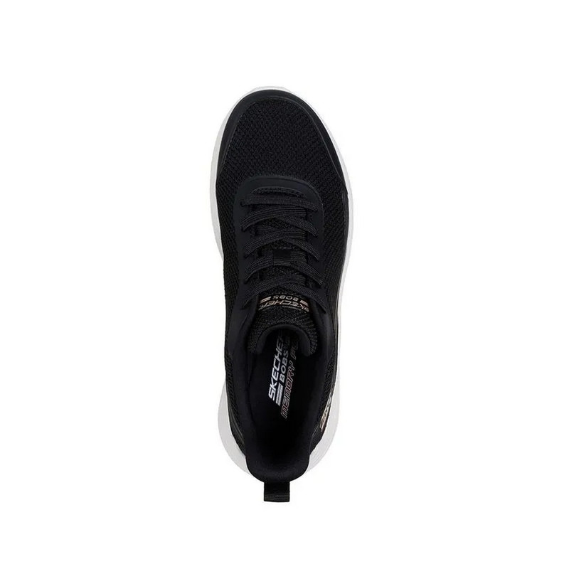 ZAPATILLAS SKECHERS BOBS SPORT SQUAD WAVES 117483-BLK MUJER - 5
