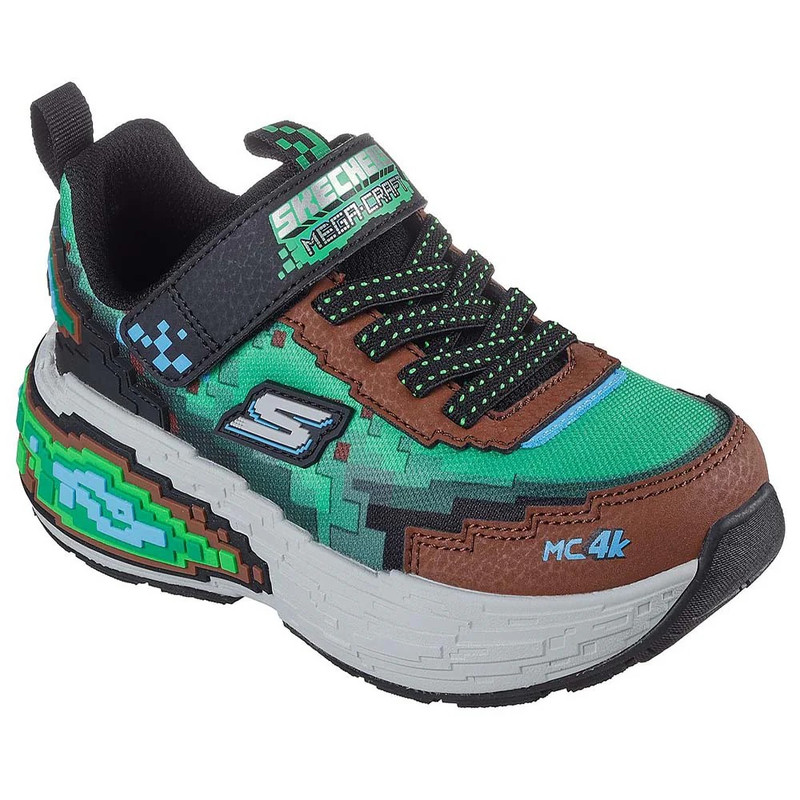 ZAPATILLAS SKECHERS MEGA-CRAFT 4K 402160L-BRMT NIÑOS - 3