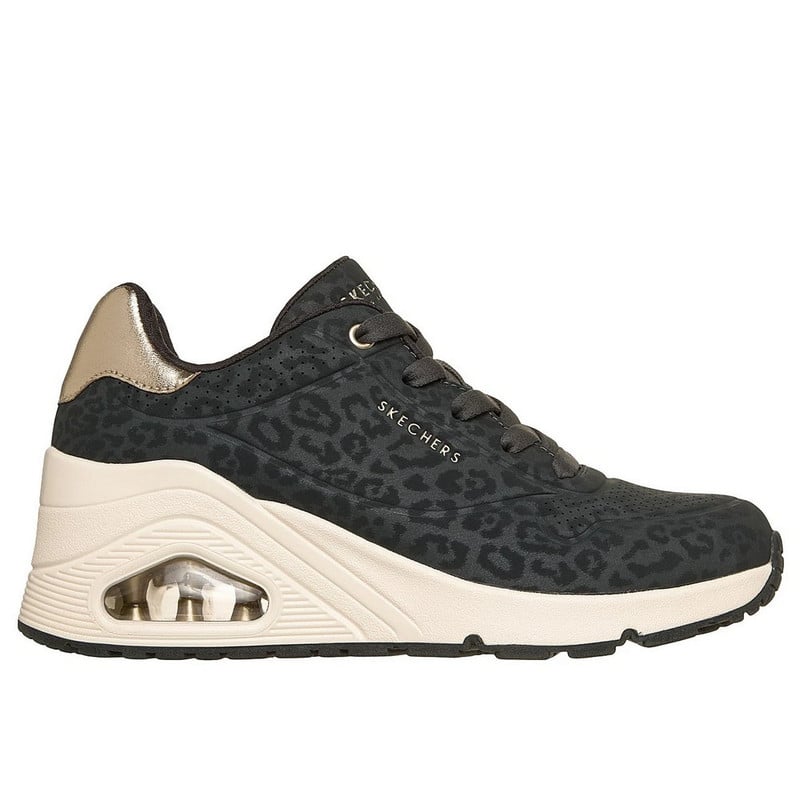 ZAPATILLAS SKECHERS UNO WEDGE SAFARI DAZE 177521-BLK MUJER - 1