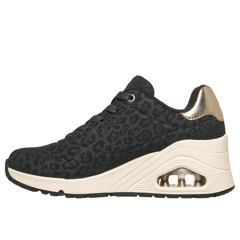 ZAPATILLAS SKECHERS UNO WEDGE SAFARI DAZE 177521-BLK MUJER - 2