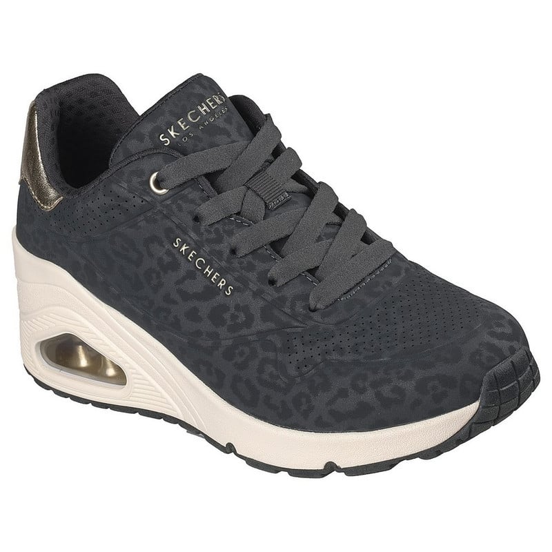 ZAPATILLAS SKECHERS UNO WEDGE SAFARI DAZE 177521-BLK MUJER - 3