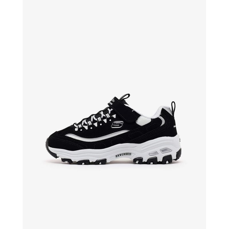 ZAPATILLAS SKECHERS D'LITES BIGGEST FAN 304154L-BKW NIÑAS - 1