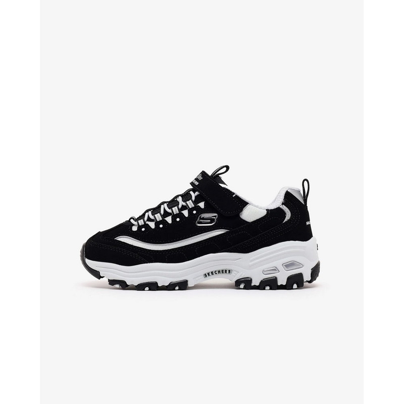 ZAPATILLAS SKECHERS D'LITES BIGGEST FAN 304154L-BKW NIÑAS - 1
