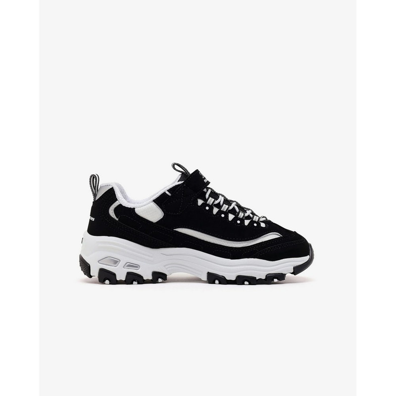 ZAPATILLAS SKECHERS D'LITES BIGGEST FAN 304154L-BKW NIÑAS - 2