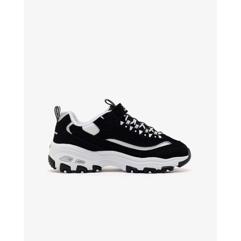 ZAPATILLAS SKECHERS D'LITES BIGGEST FAN 304154L-BKW NIÑAS - 2