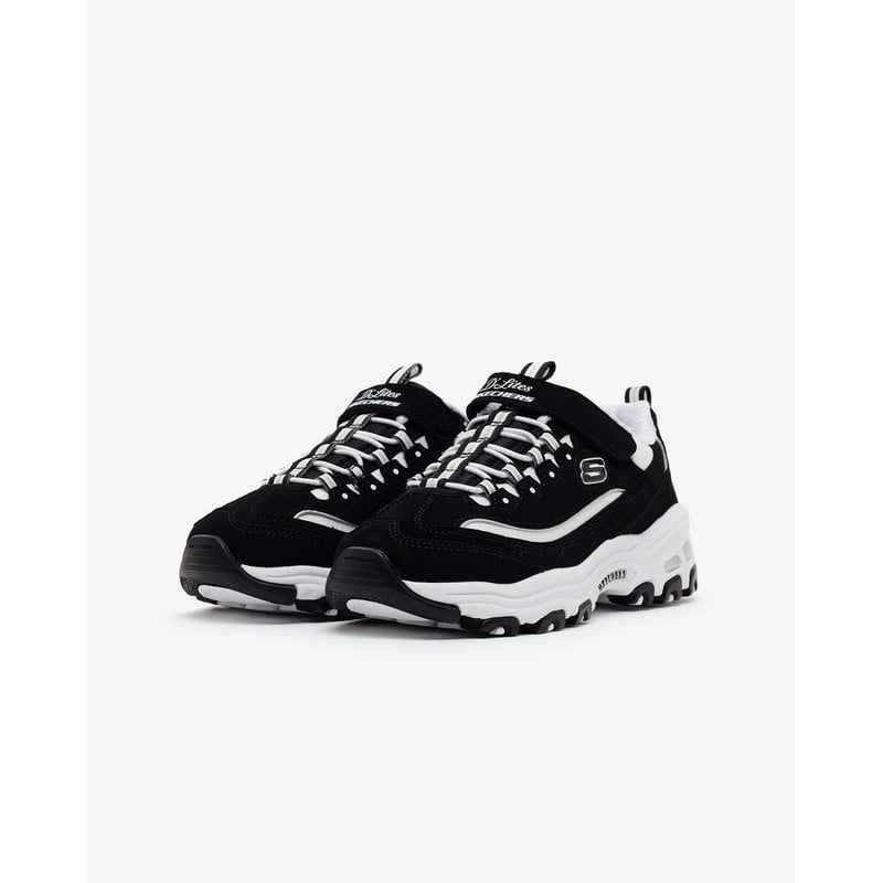 ZAPATILLAS SKECHERS D'LITES BIGGEST FAN 304154L-BKW NIÑAS - 3