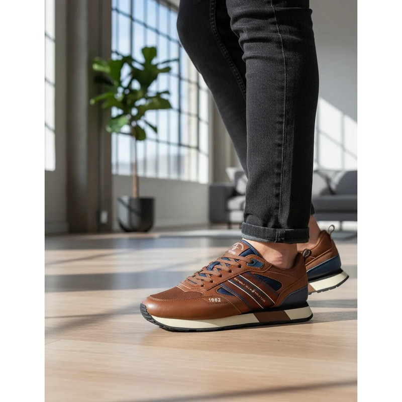 ZAPATILLAS BEVERLY HILLS POLO CLUB DYLAN DYLAND-BR-BROWN HOMBRE - 5