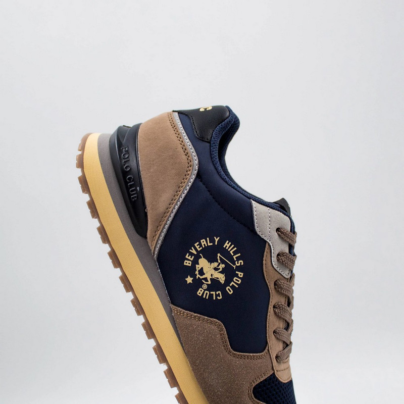 ZAPATILLAS BEVERLY HILLS POLO CLUB GAINS GAINS-NAVY-BROWN HOMBRE - 4