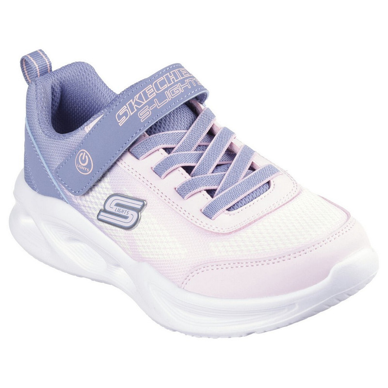 ZAPATILLAS SKECHERS GLOW OMBRE DELUXE 303714L-GYLP NIÑAS - 3
