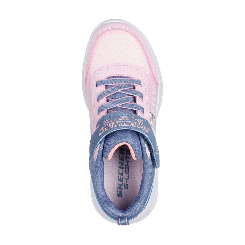 ZAPATILLAS SKECHERS GLOW OMBRE DELUXE 303714L-GYLP NIÑAS - 4