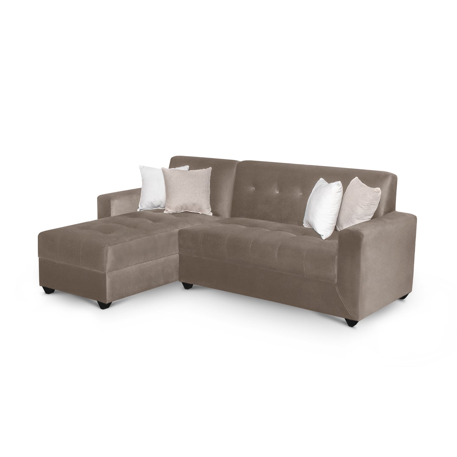 SECCIONAL MALLHOGAR RUSIA BEIGE IZQUIERDO OSCURO - 3