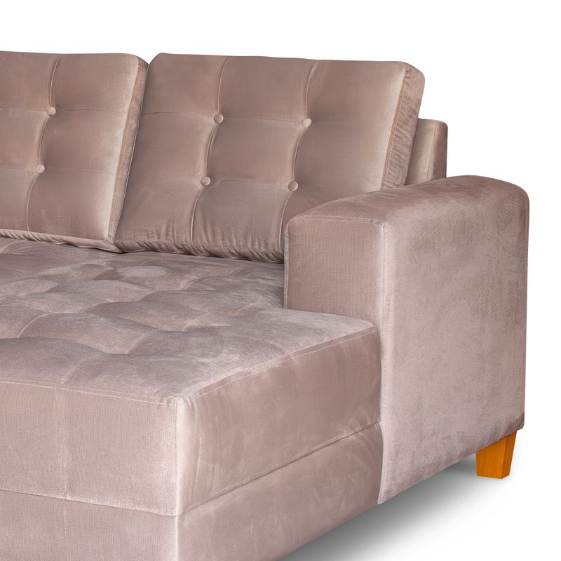 SECCIONAL MALLHOGAR SIENA DERECHO BEIGE OSCURO - 3