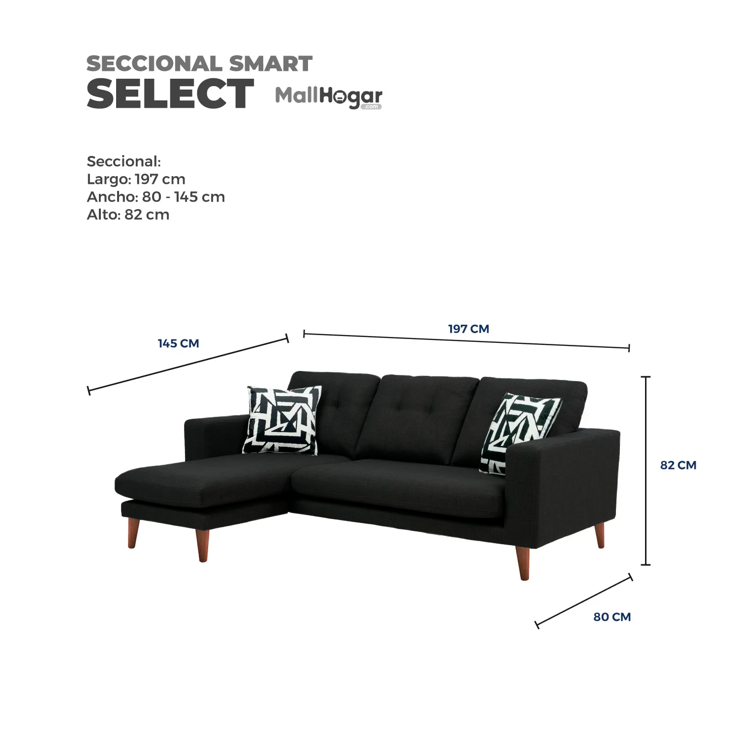 SECCIONAL MALLHOGAR SMART SELECT INTERCAMBIABLE - 4