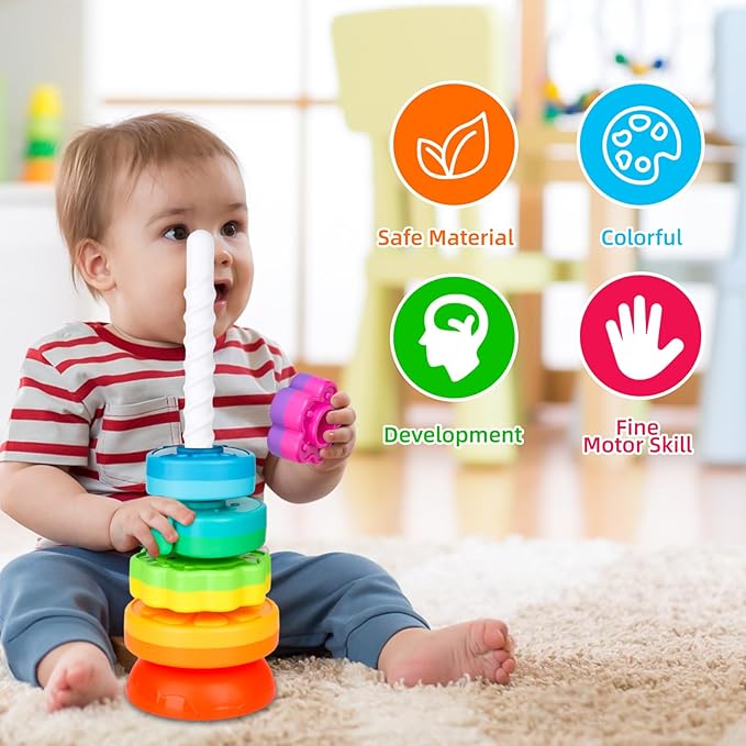 Torre apilable Montessori en Madera Con Animales - Oferta Directa Torre apilable Montessori en Madera Con Animales - Oferta Directa