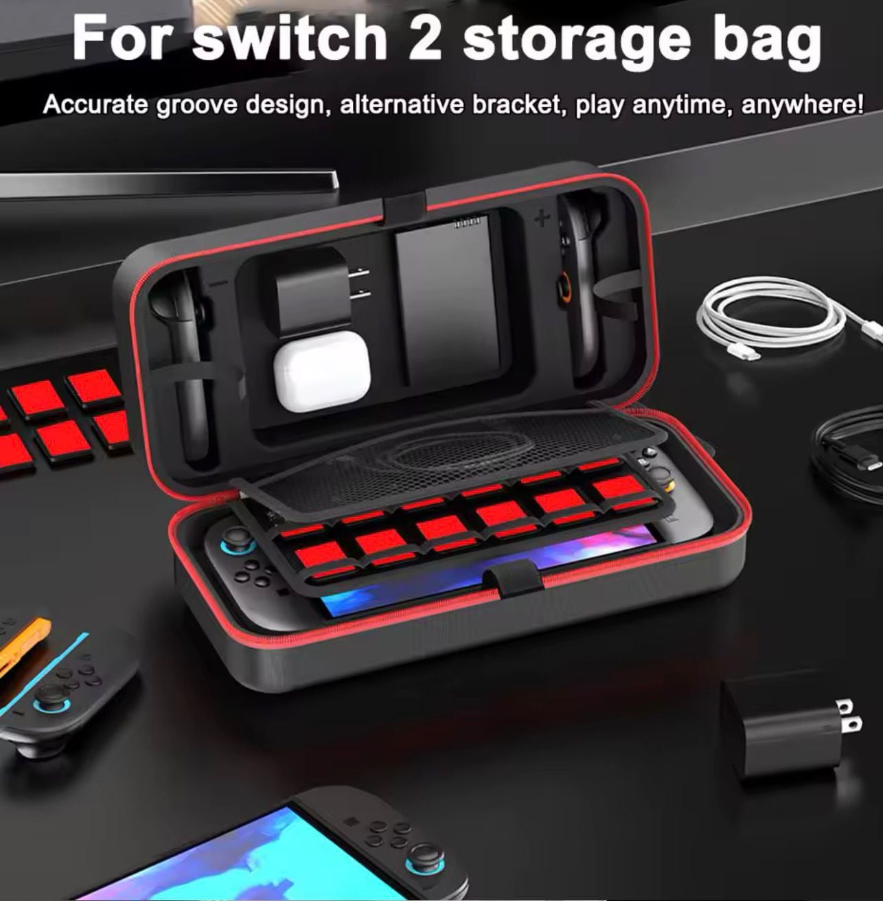 MINI MALETA FUNDA PARA NINTENDO SWITCH 2 ESTUCHE CASE IMPERMEABLE - 2