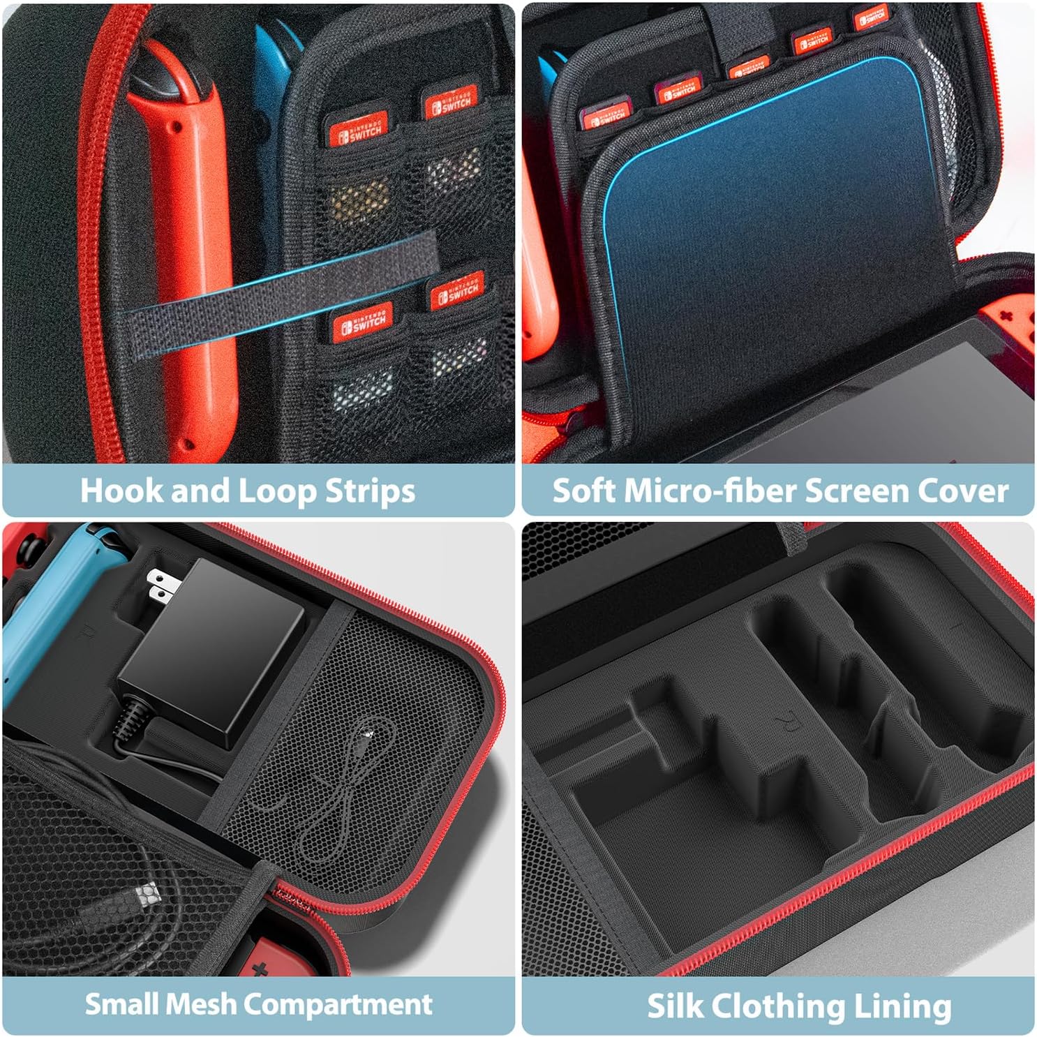 MINI MALETA FUNDA PARA NINTENDO SWITCH OLED ESTUCHE CASE IMPERMEABLE - 2