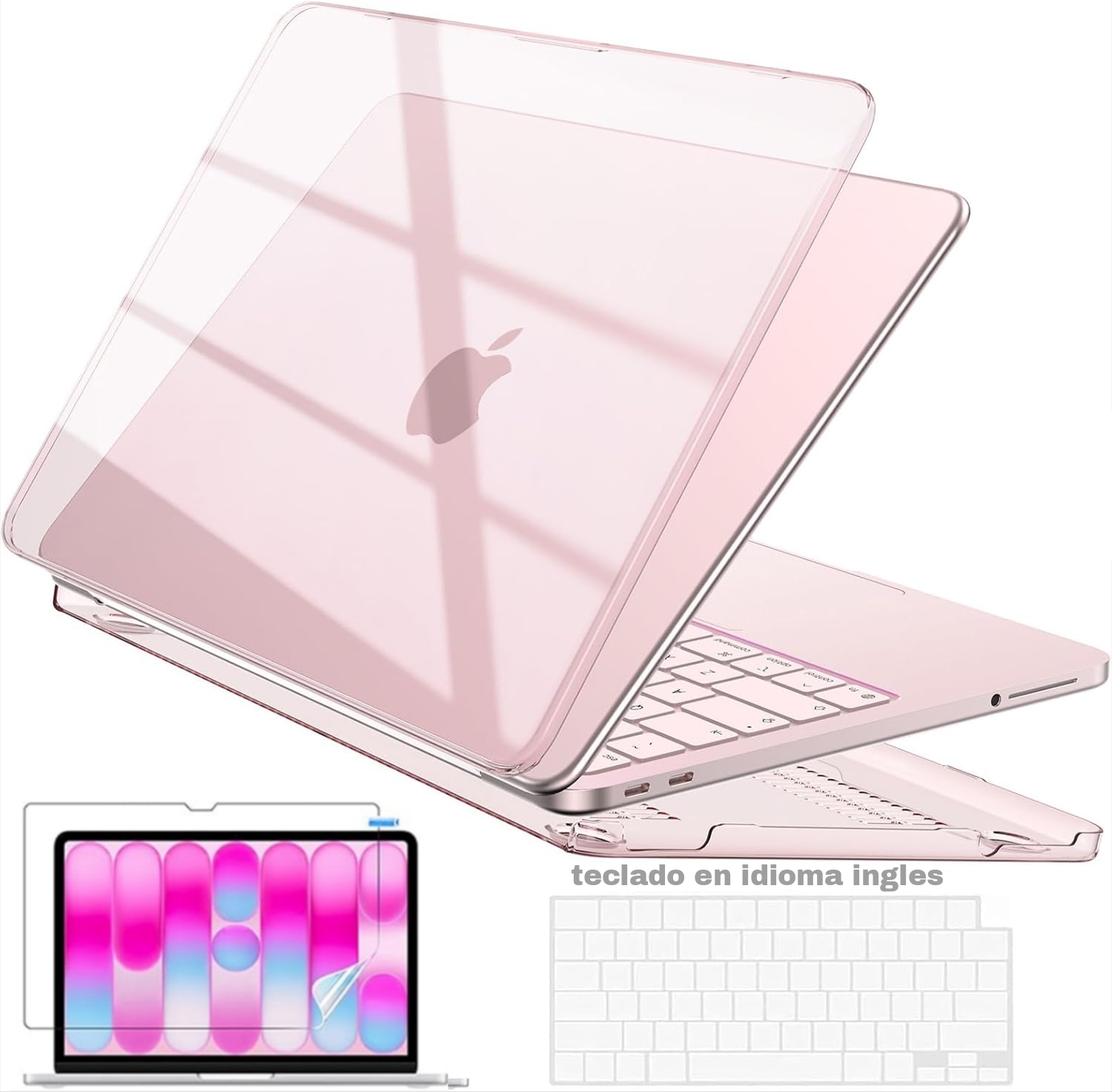 KIT CASE MACBOOK NEO 13 A3404 CON PROTECTOR TECLADO INGLÉS 512GB - 1