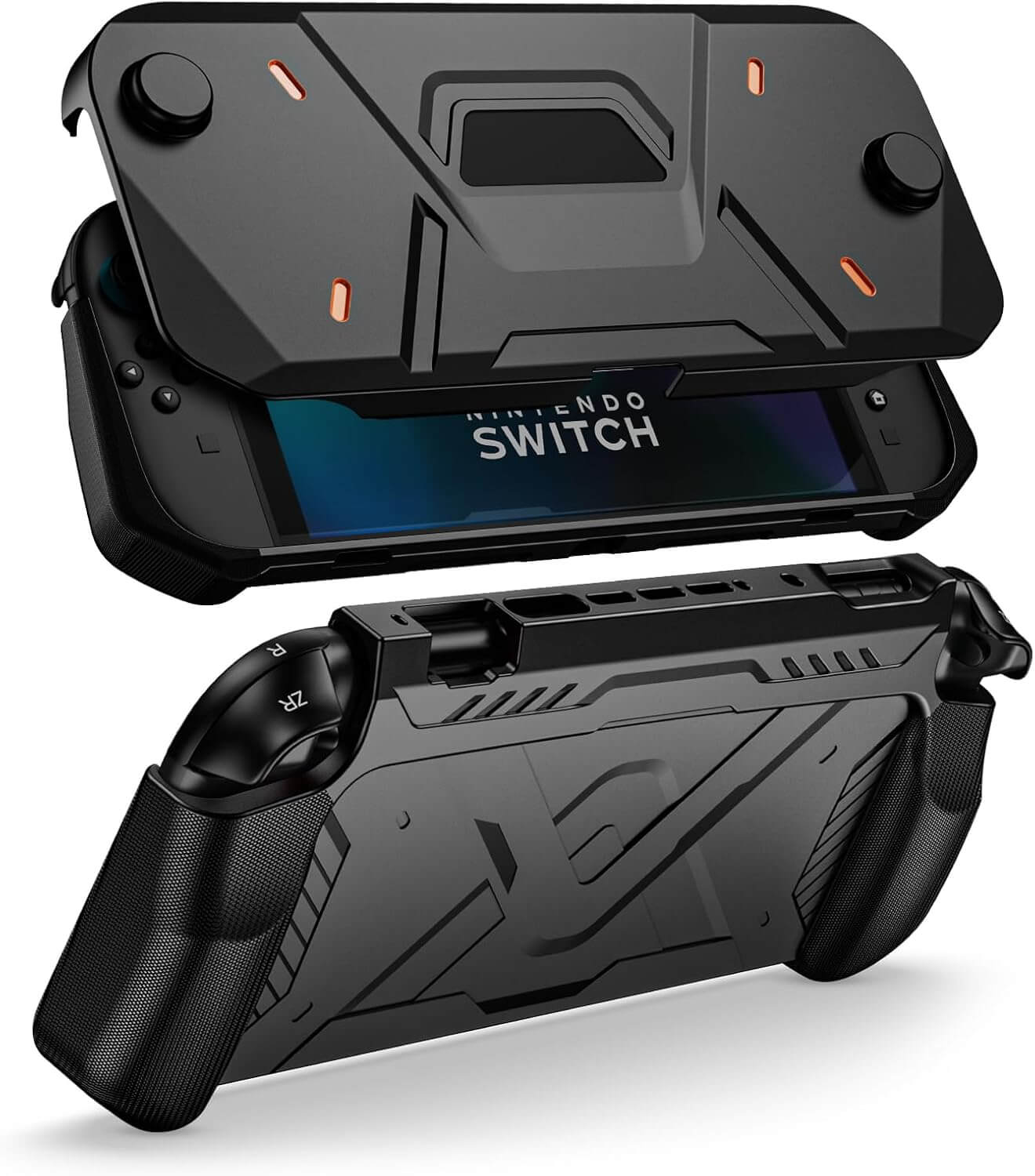 FUNDA RÍGIDA GRIP CASE PARA SWITCH 2 TPU CON CUBIERTA ANTIPOLVO - 1