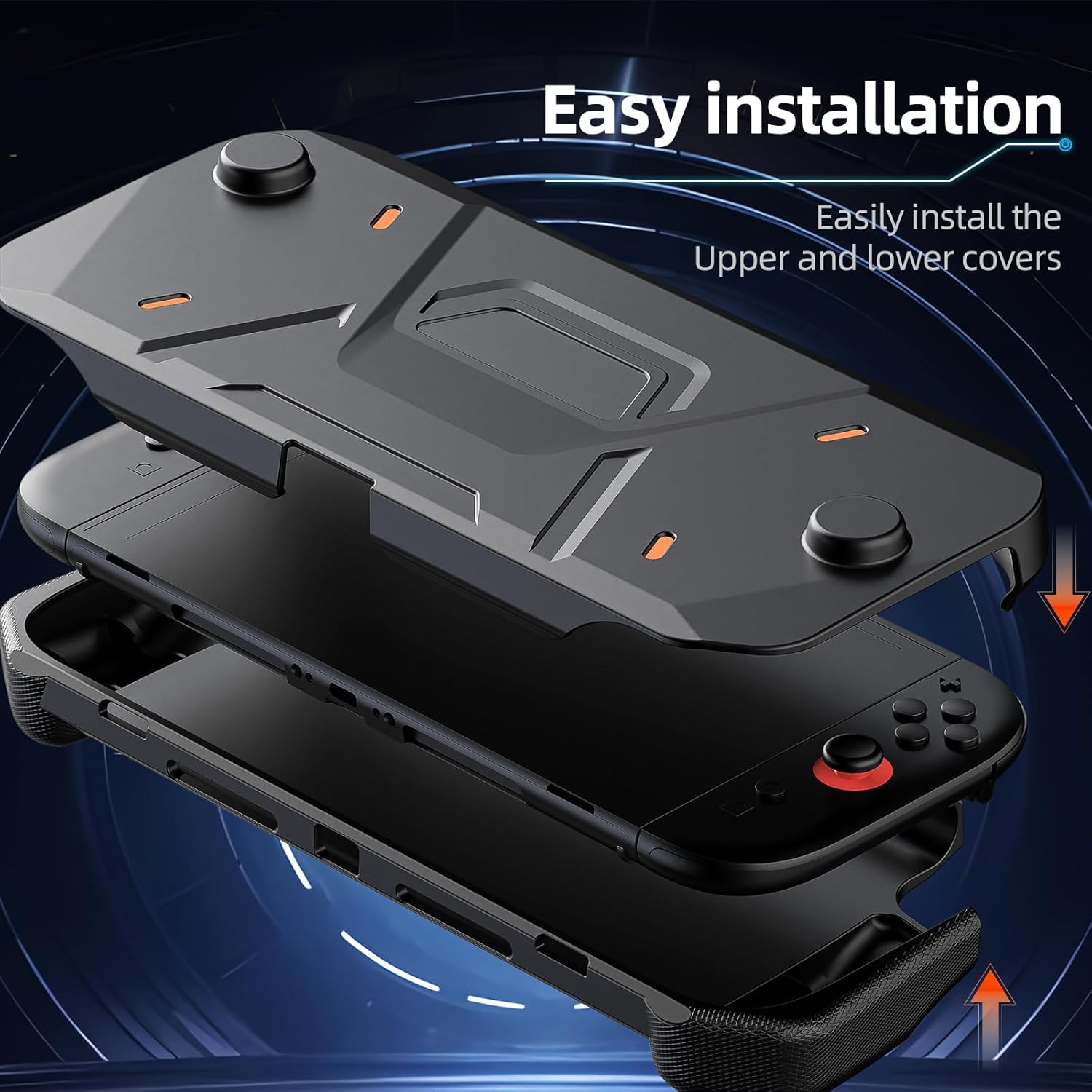 FUNDA RÍGIDA GRIP CASE PARA SWITCH 2 TPU CON CUBIERTA ANTIPOLVO - 3