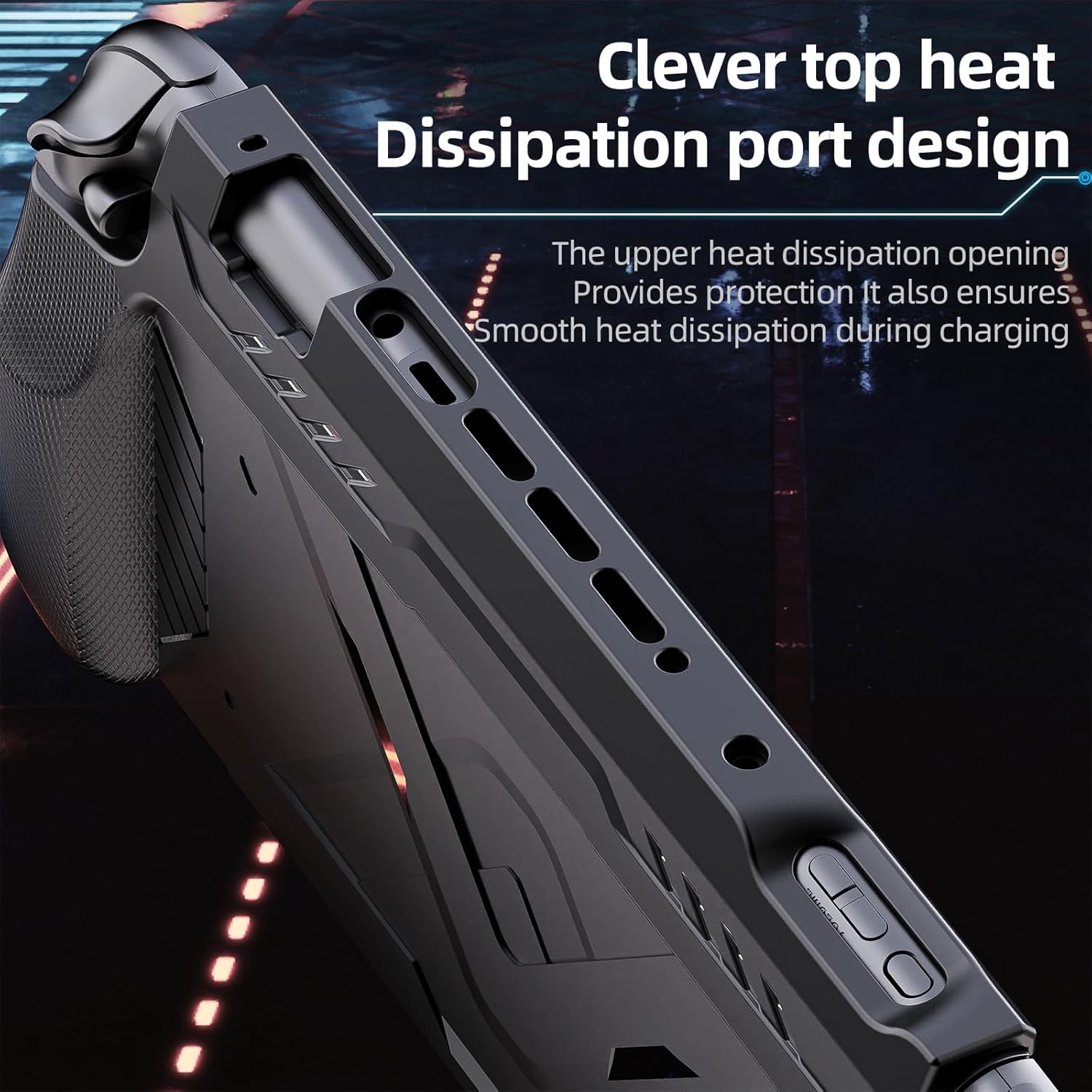 FUNDA RÍGIDA GRIP CASE PARA SWITCH 2 TPU CON CUBIERTA ANTIPOLVO - 5