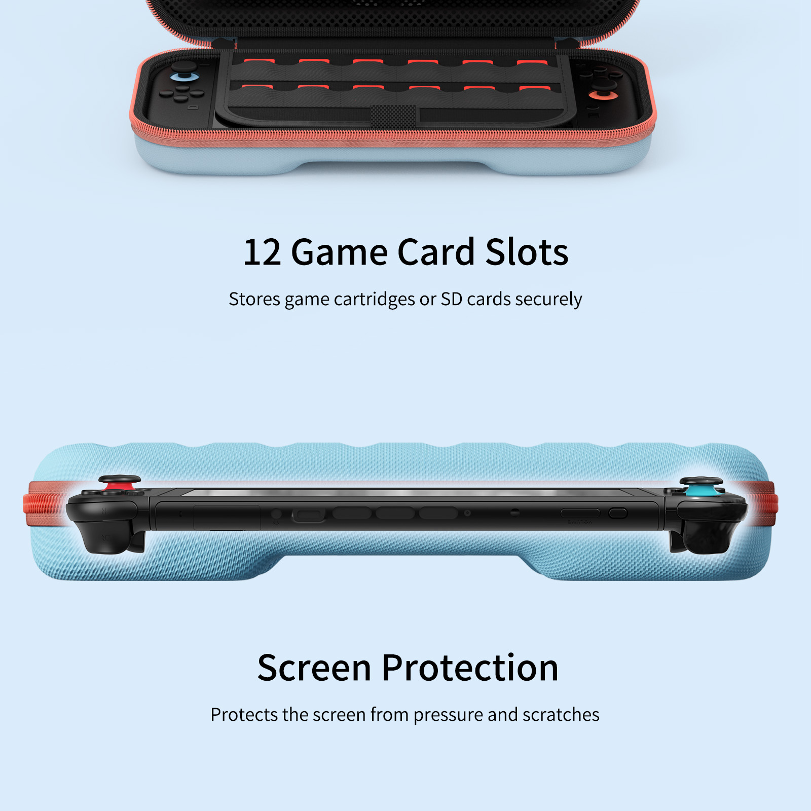 ESTUCHE CASE RÍGIDO PREMIUM NINTENDO SWITCH 2 - NARANJA - 7