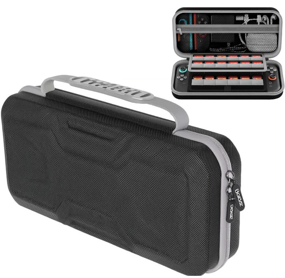 ESTUCHE RÍGIDO GRANDE PROTECTOR PARA NINTENDO SWITCH 2 2025 - CASE XL NEGRO - 2