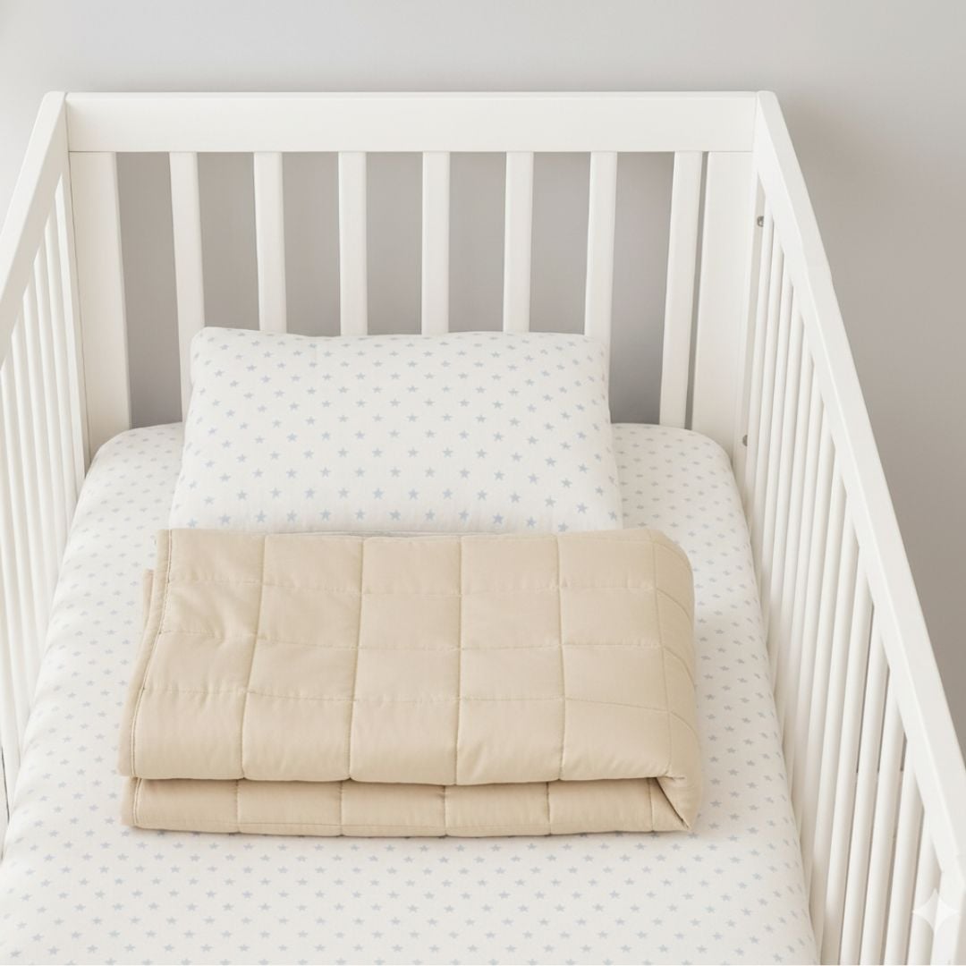 EDREDÓN BABYTU BEIGE CUNA ESTANDAR DISEÑO CLASICO - 3