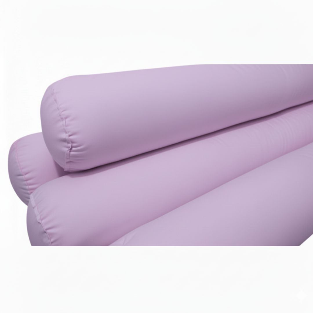 BUMPERS PROTECTORES TUBULARES DE CAMA CUNA 1.5 PLAZAS MONTESSORI - 4 PIEZAS - LILA - 2