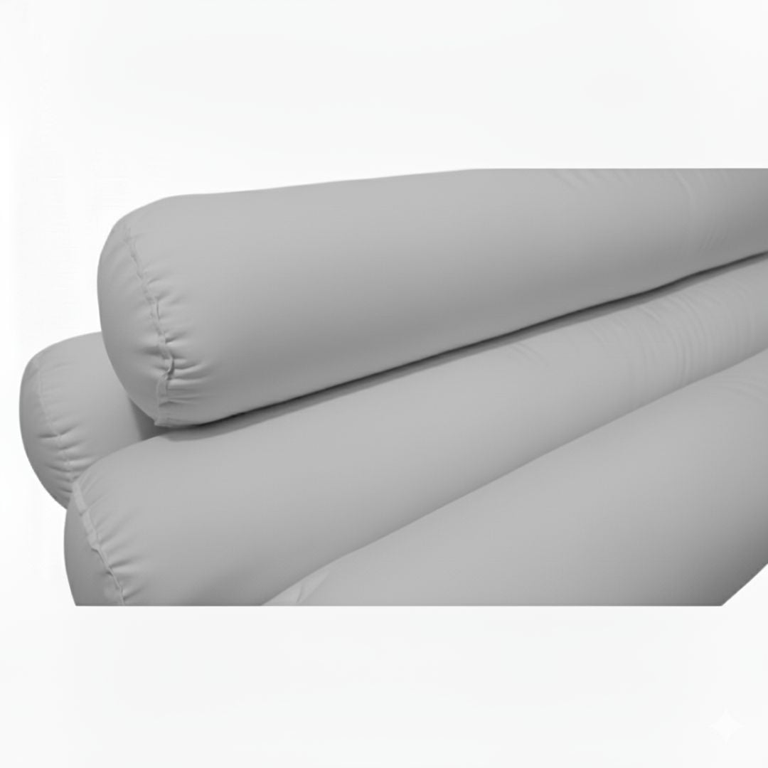 BUMPERS PROTECTORES TUBULARES DE CAMA CUNA 1.5 PLAZAS MONTESSORI - 4 PIEZAS - PLOMO - 2