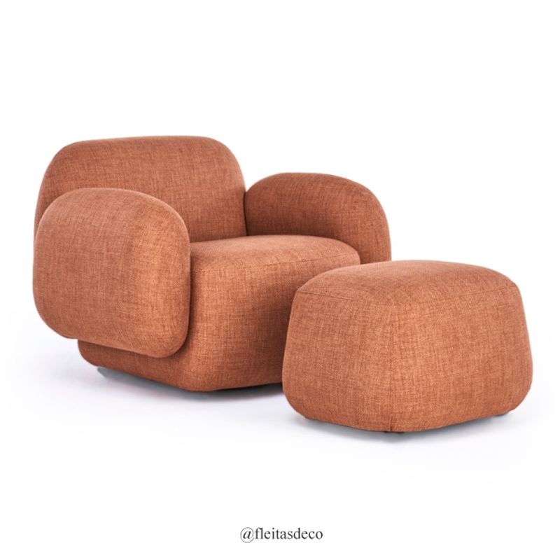 POLTRONA GLORIA Y PUFF GLORIA - 1